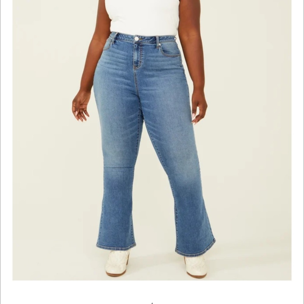 Arula Hattie Flare Jeans High Rise Flare NWT vintage wash - Picture 10 of 11